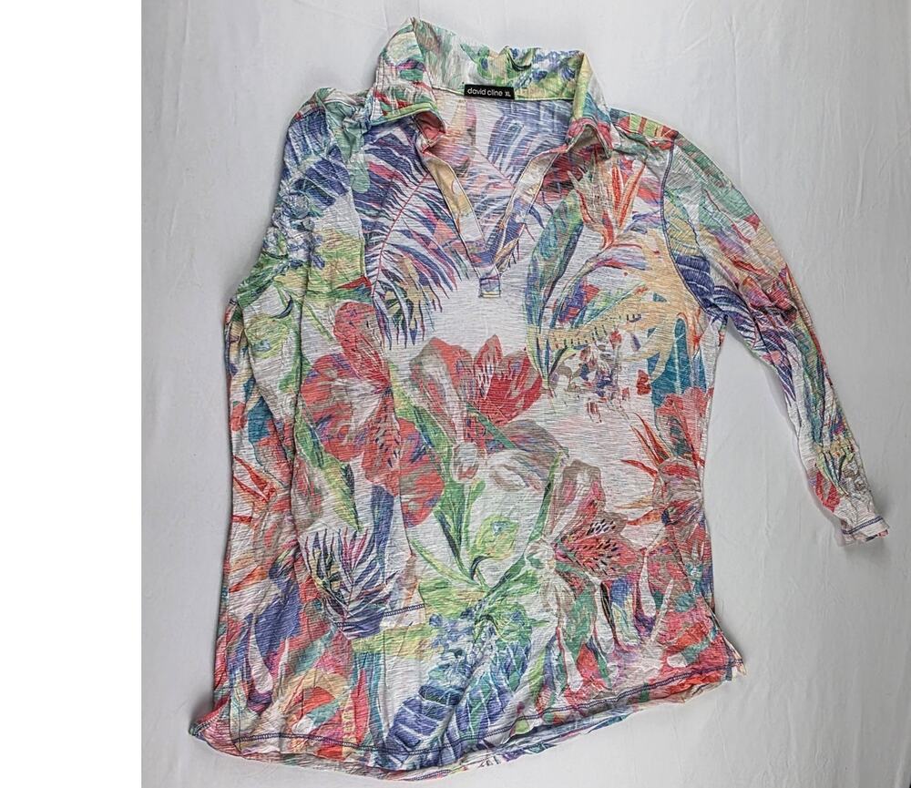David Cline Tropical Top Size XL